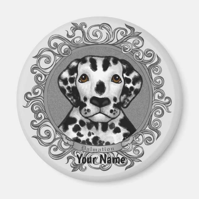 Aimant Dalmatien organique (Devant)