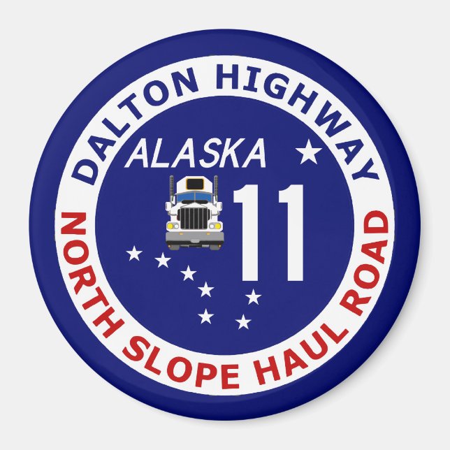 Aimant Dalton Highway, North Slope Haul Road (Devant)