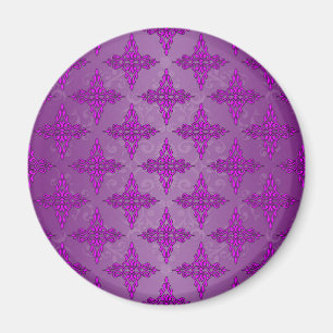 Aimant Damas violet à deux tons