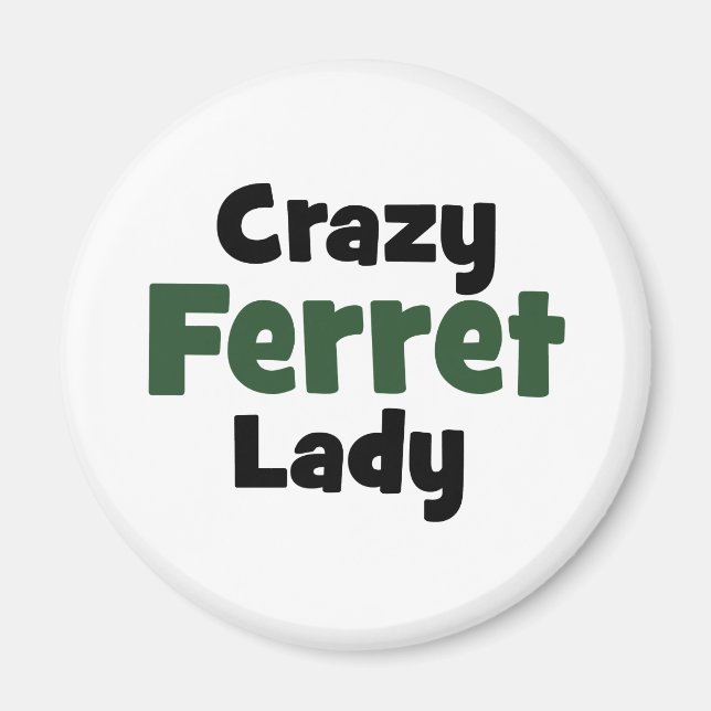 Aimant Dame Crazy Ferret (Devant)
