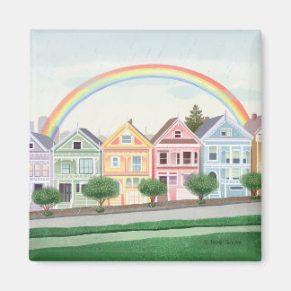 Aimant Dames peintes de San Francisco Pastel