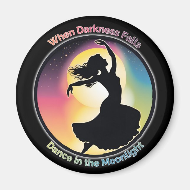 Aimant Dance dans le Moonlight, positive en période sombr (Devant)