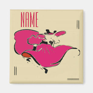 Aimant Dancer Ajouter un nom