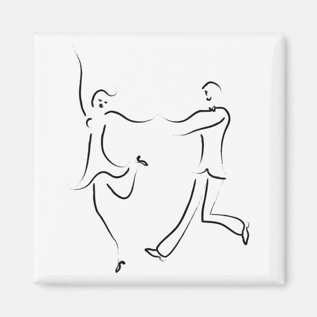 Aimant Dancing Couple Sketch (Devant)