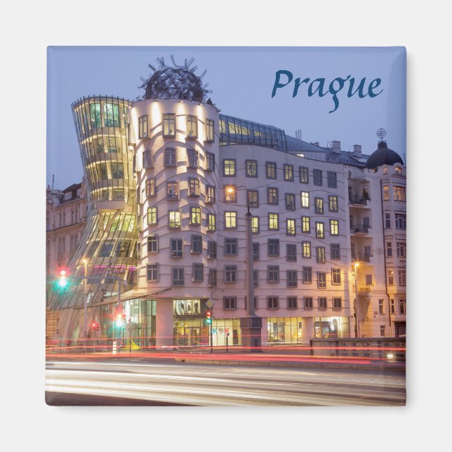 Aimant Dancing House Prague photo souvenir (Devant)
