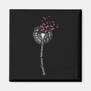 Aimant Dandelion Cancer du sein Guerrier de sensibilisati