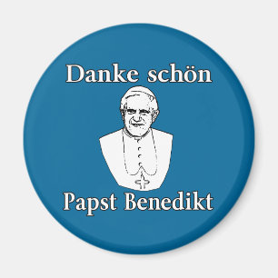 Aimant Danke Schon Pope Benedict