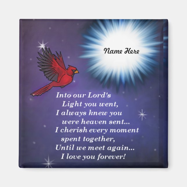 Aimant Dans le cardinal léger (Devant)