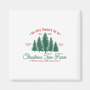 Aimant Dans Mon Coeur Est Un Arbre De Noël Ferme Noël Fra