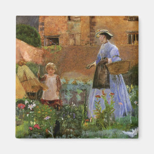 Aimant Dans un jardin à Cookham par George John Pinwell