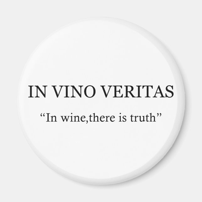 Aimant dans vino veritas boire du vin (Devant)