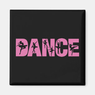 Aimant DANSE Rose avec coutures Ballerina