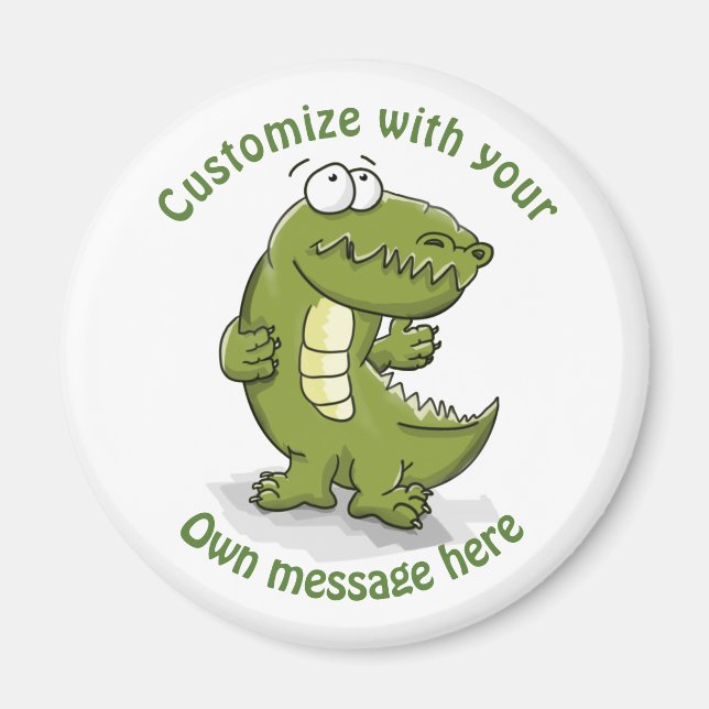 Aimant Danser sur mesure Crocodile Cartoon (Devant)