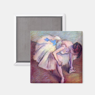 Aimant Danseur assis par Edgar Degas, Ballet Art Vintage