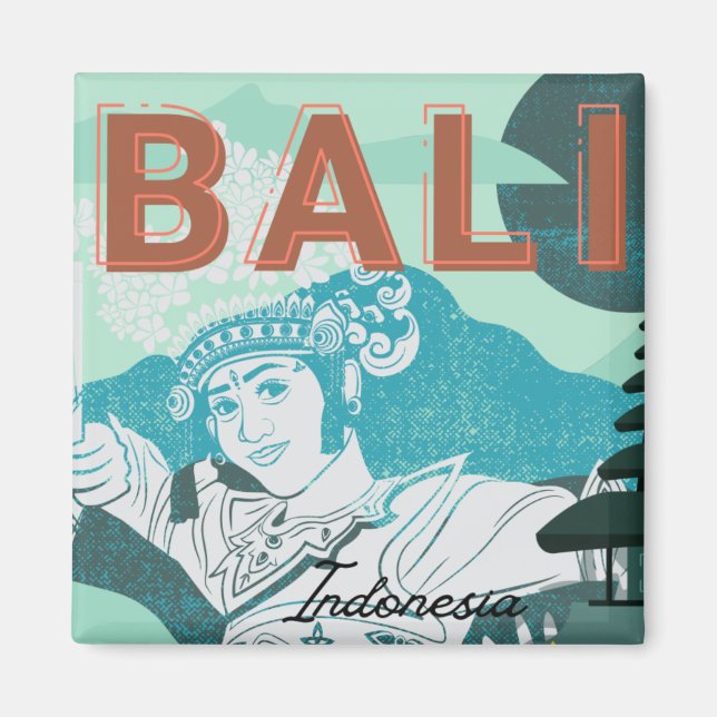 Aimant Danseur balinais Bali (Devant)