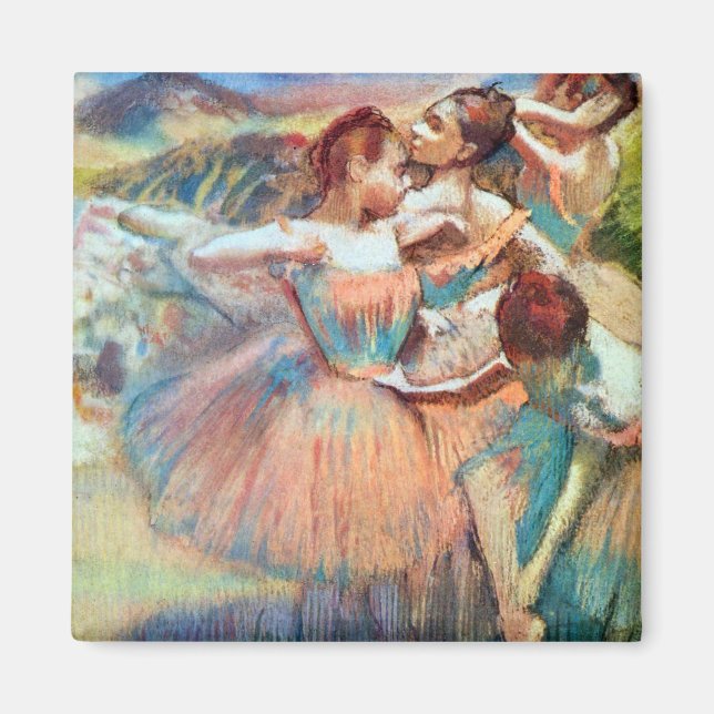 Aimant Danseurs dans un paysage par Edgar Degas (Devant)