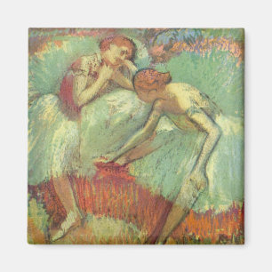Aimant Danseurs en vert par Edgar Degas, Ballet Vintage