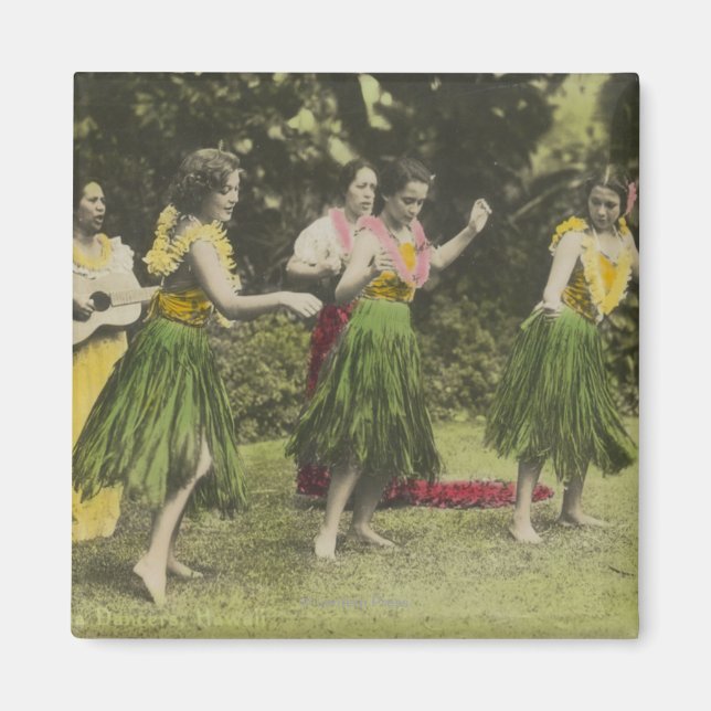 Aimant Danseurs HawaiiHula dans ColorHawaii (Devant)