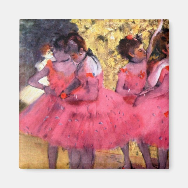 Aimant Danseurs Roses, Edgar Degas (Devant)