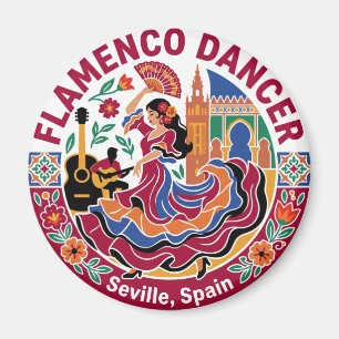 Aimant Danseuse de flamenco Espagne