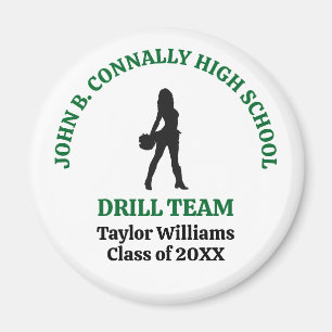 Aimant Danseuse de l'équipe de drill de la Green High Sch