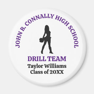 Aimant Danseuse de l'équipe de drill de l'école secondair