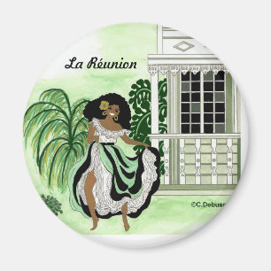 Aimant Danseuse et coque, Île de La Réunion