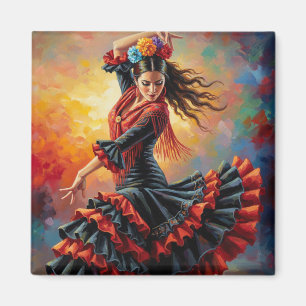 Aimant Danseuse flamenco Séville Espagne Voyage