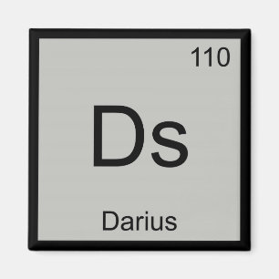 Aimant Darius Nom Chimie Élément Tableau Périodique