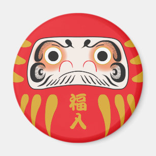 Aimant Daruma japonais (avec yeux)