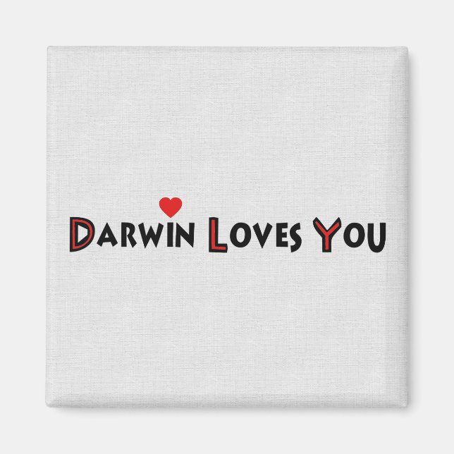 Aimant Darwin t'aime (Devant)