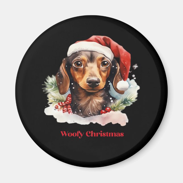Aimant Daschund Chien Noël Noël Noël Noël Noël Noël Noël  (Devant)