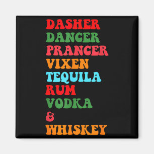 Aimant Dasher Dancer Prancer Vixen Tequila Rum Vodka Desi