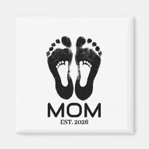 Aimant Date d'arrivée de Bébé pour Nouvelle Maman Emprein