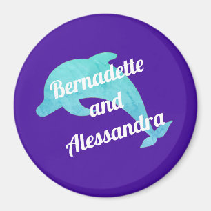 Aimant Dauphin sur le marqueur de la porte d'entrée de l