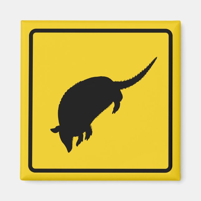 Aimant d'avertissement Armadillo (Devant)