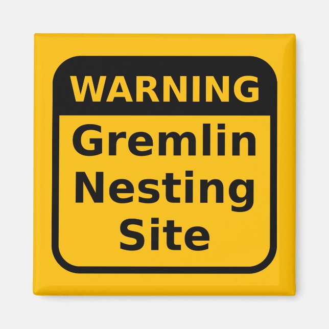 Aimant d'avertissement de Gremlin (Devant)