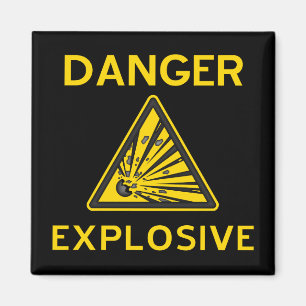 Aimant d'avertissement explosif