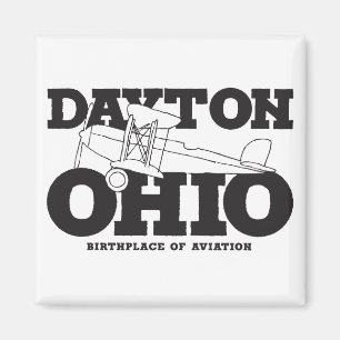 Aimant Dayton Ohio Art - The Birthplace of Aviation Desig