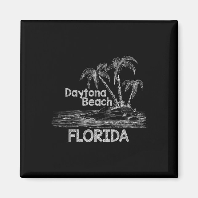 Aimant Daytona Beach Family Vacances Chemise de croisière (Devant)