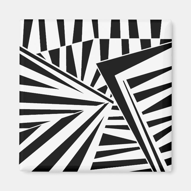 Aimant dazzle camouflage(black) (Devant)