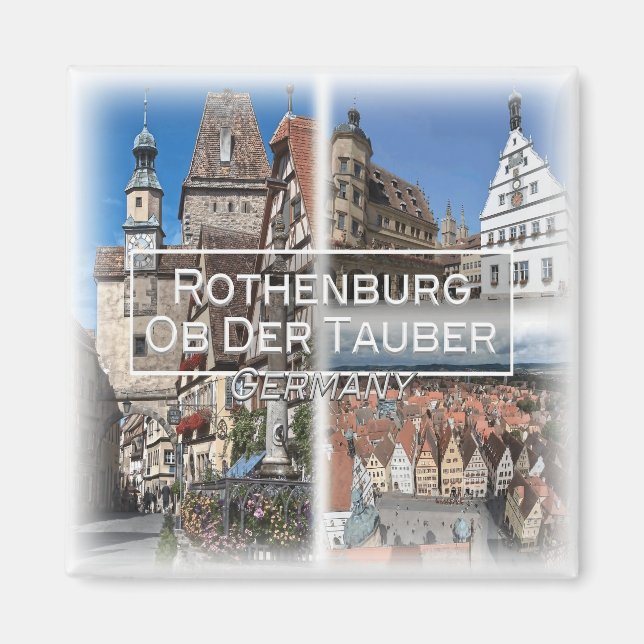 Aimant DE0110 Europe, Rothenburg Ob Der Tauber, Frigo (Devant)