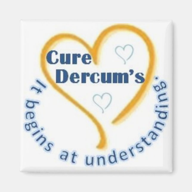 Aimant de 2 pouces de Cure Dercum (Devant)