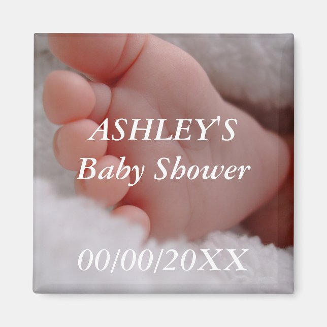 Aimant de Baby shower personnalisé (Devant)
