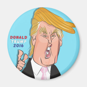 Aimant de bande dessinée de Donald Trump