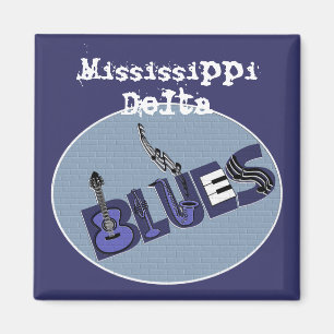 Aimant de bleus de delta du Mississippi