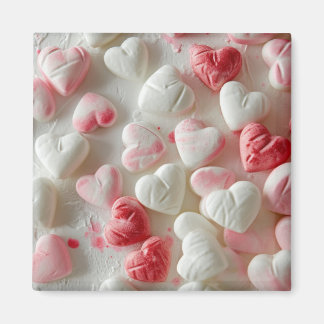 Aimant de bonbon de coeur de sucre en poudre