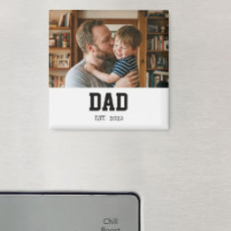 Aimant de cadeau de la fête des pères 'Papa établi