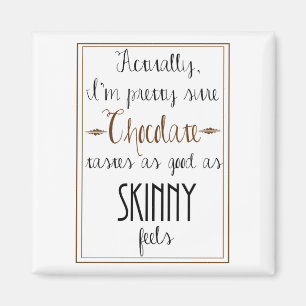 Aimant de carré de citation de chocolat de Kate