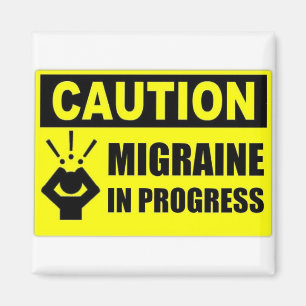 Aimant de carré de migraine de précaution